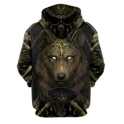 Wolf Tattoo 3D Over Printed Unisex Shirts