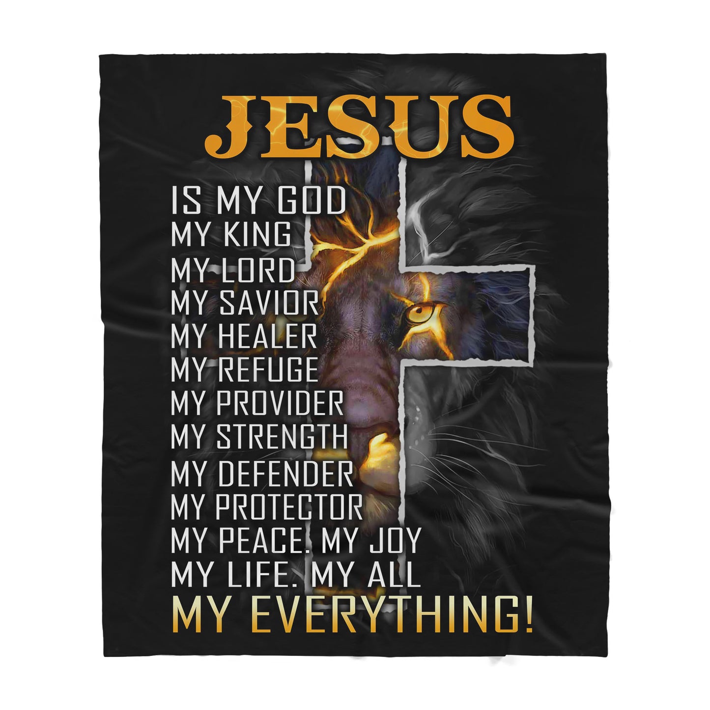 Jesus Sherpa Blanket