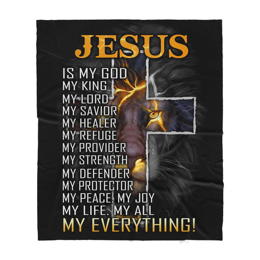 Jesus Sherpa Blanket