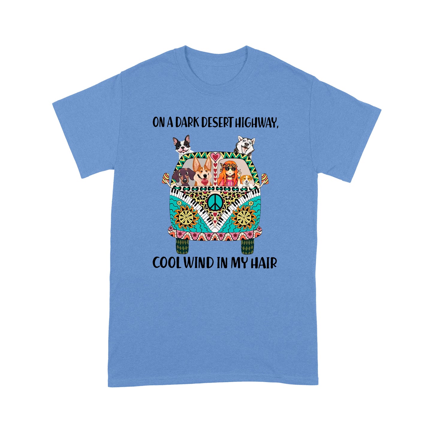 Hippie And Dog Standard T-shirt TN