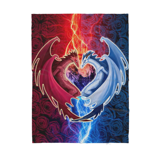 Custom Blanket Dragon - Gift For My Family - Sherpa Blanket HG