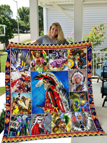 Native American Pow Wow 3D All Over Printed Quilt