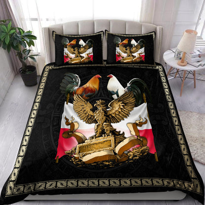 Premium Polska Rooster 3D all over printed Bedding Set