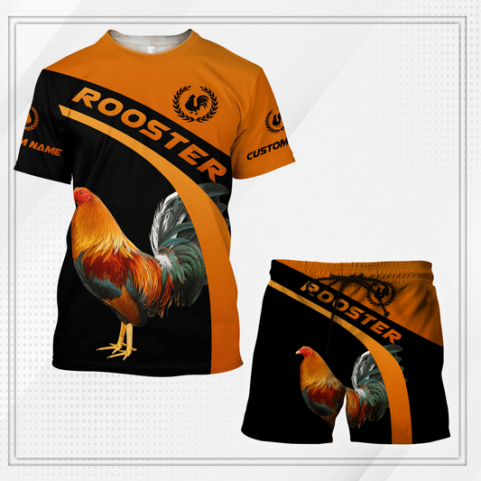 Personalized Rooster T-shirt and Short 3D All Over Printed HHT04052102