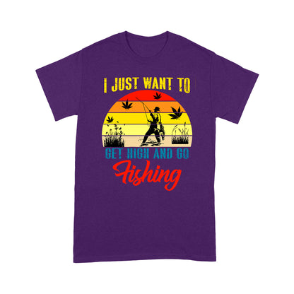 Get high and go fishing T-shirt HC