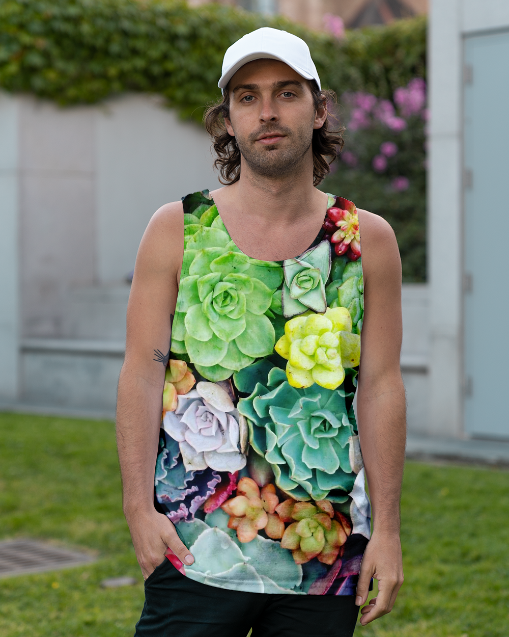 3D AOP Flower Stone Shirt-Apparel-6teenth World-Tank Top-S-Vibe Cosy™