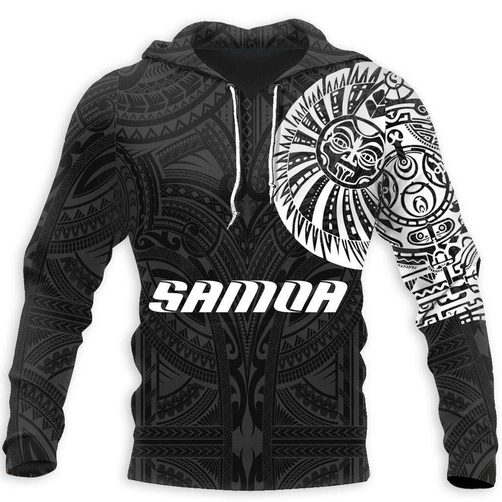 Samoa Tattoo Tiki Ancestors All Over Hoodie HC3601 - Amaze Style™-Apparel