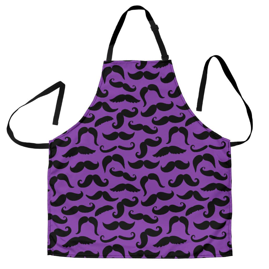 Mustache Purple Apron-Amaze Style™-Mustache Purple Apron-Vibe Cosy™
