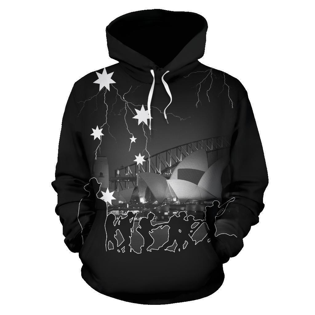 Anzac Australia Lest We Forget Hoodie Sydney Opera House NNK 1440 - Amaze Style™-Apparel