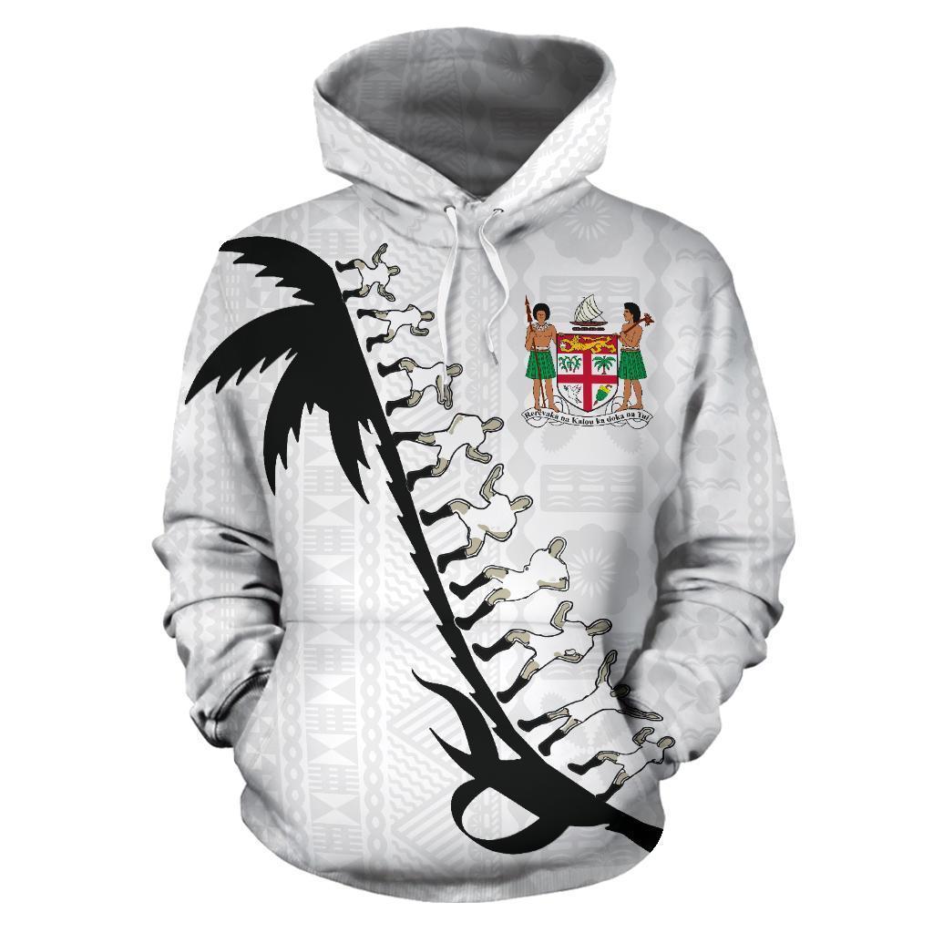 Fiji Cibi War Dance Hoodie White - Amaze Style™-Apparel