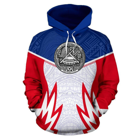 American Samoa Polynesian Hoodie - Phoenix Style PL - Amaze Style™-Apparel