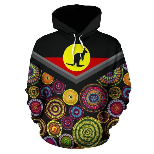 Australia Aboriginal All Over Print Hoodies -NNK1803 - Amaze Style™-Apparel
