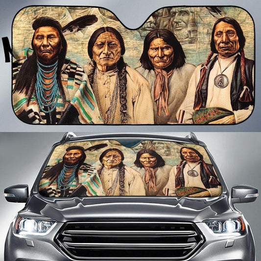 Native American Founding Fathers Auto Sun Shades