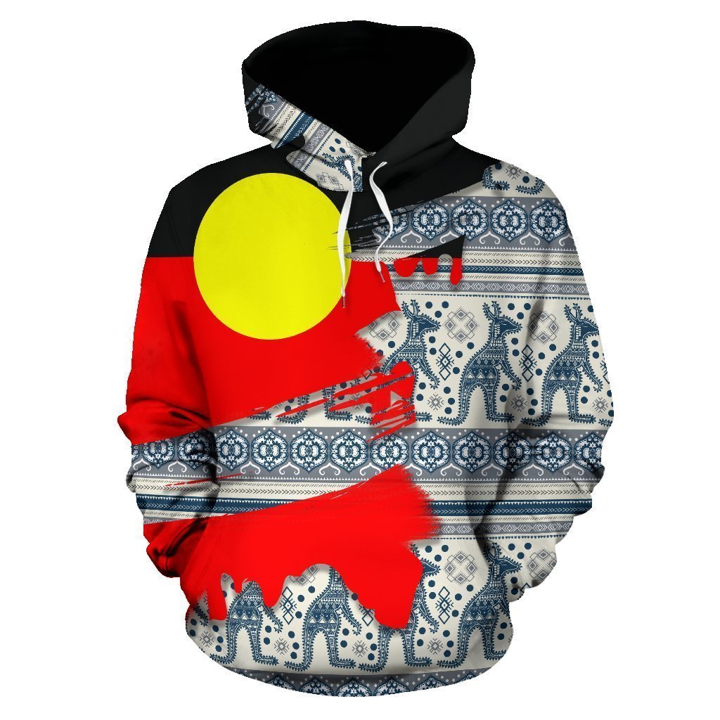 Aboriginal Flag And Pattern 3D All Over Printed Hoodie MP512 - Amaze Style™-Apparel