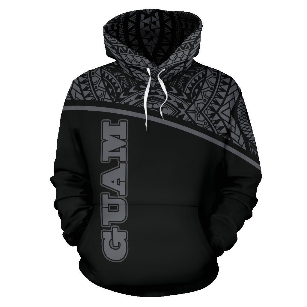 Guam All Over Hoodie - Micronesia Curve Grey Style - Amaze Style™-ALL OVER PRINT HOODIES