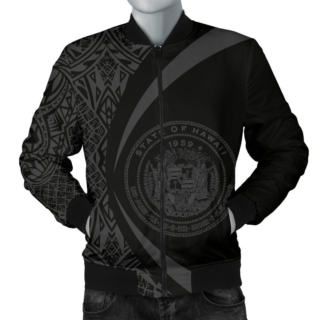 Hawaii Coat Of Arm Polynesian Men's Bomber Jacket - PL05 - Amaze Style™-BOMBER JACKETS (P)