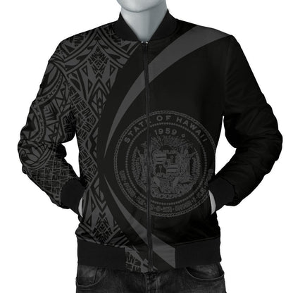 Hawaii Coat Of Arm Polynesian Men's Bomber Jacket - PL05 - Amaze Style™-BOMBER JACKETS (P)