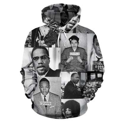 African Hoodie - Civil Rights Leaders - Amaze Style™-ALL OVER PRINT HOODIES