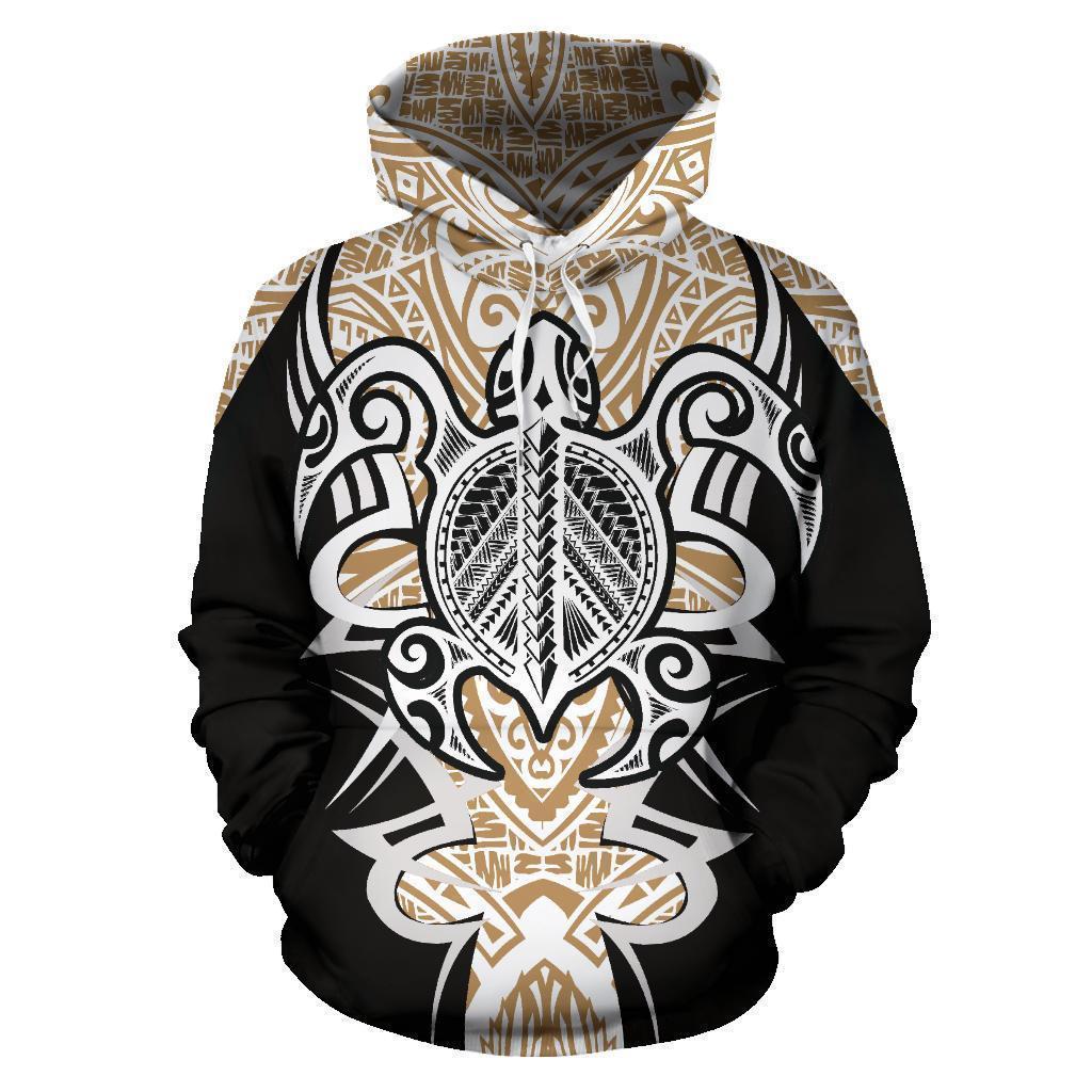 Samoan Turtle Polynesian Hoodie - Armor Style - Amaze Style™-ALL OVER PRINT HOODIES (P)