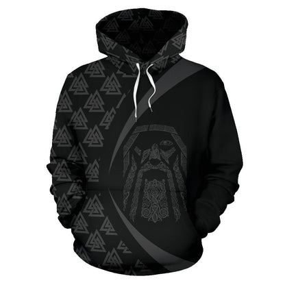 Odin Viking Hoodie - Circle Style J1 - Amaze Style™-ALL OVER PRINT HOODIES (P)