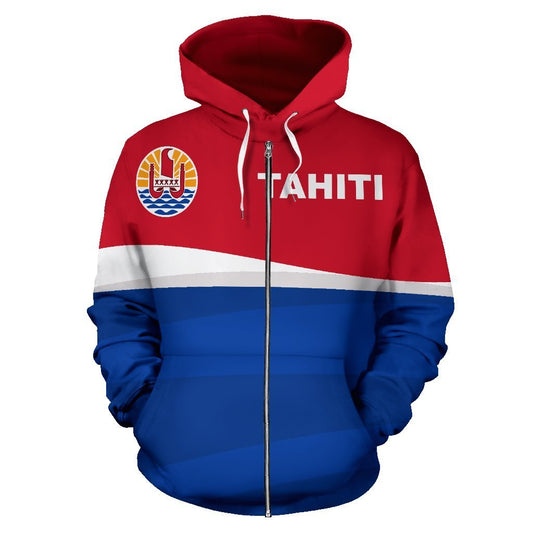 Tahiti Zip Up Hoodie 02 K5 - Amaze Style™-Apparel