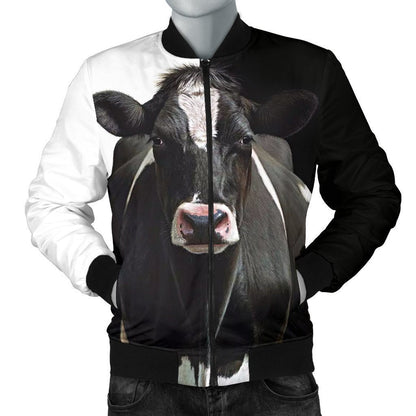 Men's Bomber Jacket - Dairy Cow - Amaze Style™-Apparel