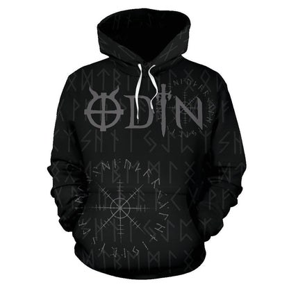 Odin - God Of Viking Hoodie - Amaze Style™-ALL OVER PRINT HOODIES (P)