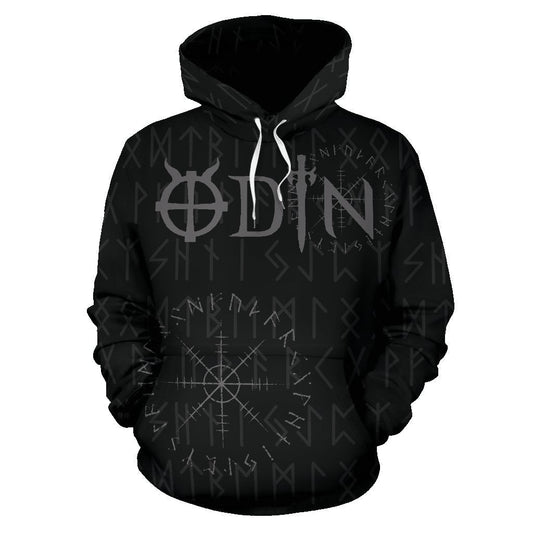 Odin - God Of Viking Hoodie - Amaze Style™-ALL OVER PRINT HOODIES (P)