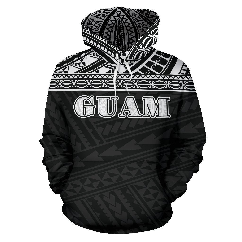 Guam All Over Hoodie - Polynesian Black Version - Amaze Style™-ALL OVER PRINT HOODIES