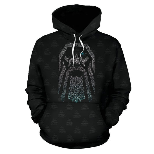 Odin (Wutan) - Viking Valhalla Hoodie A7 - Amaze Style™-ALL OVER PRINT HOODIES (P)