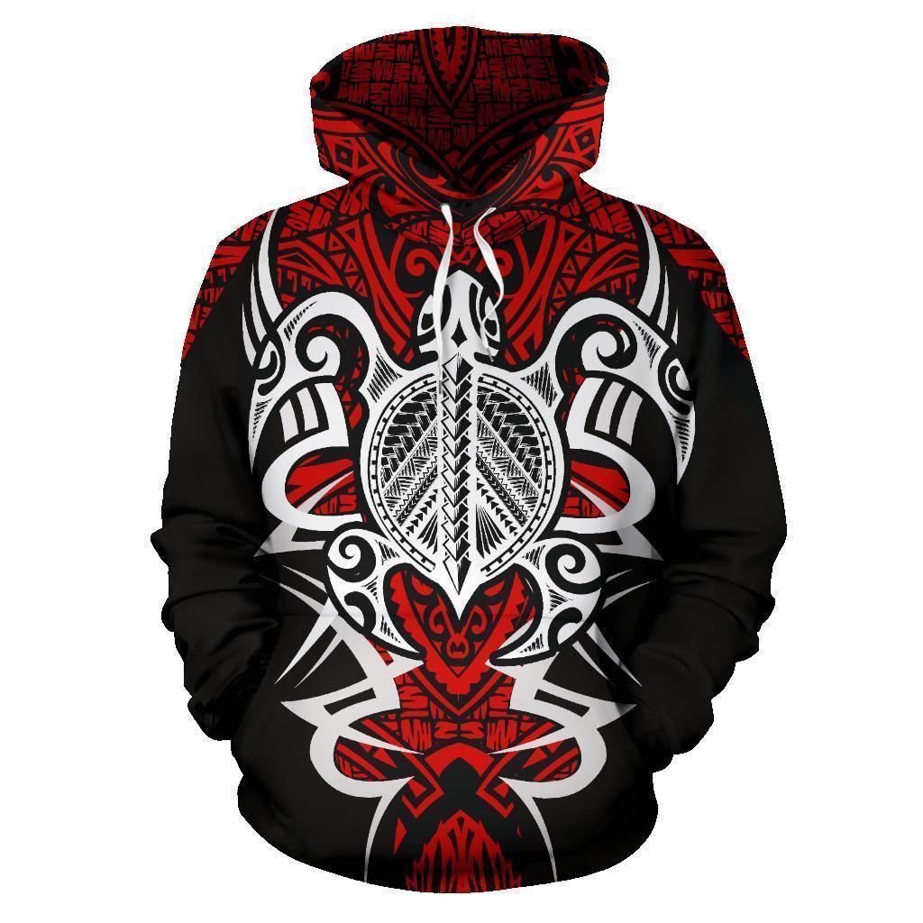 Samoan Turtle Polynesian Hoodie - Armor Style - Amaze Style™-ALL OVER PRINT HOODIES (P)