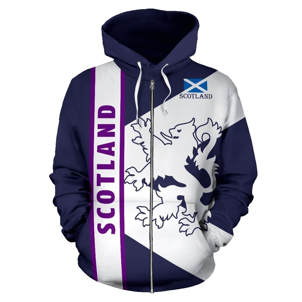 Scottish Flag And Lion All-Over Hoodie NNK - Amaze Style™-Apparel