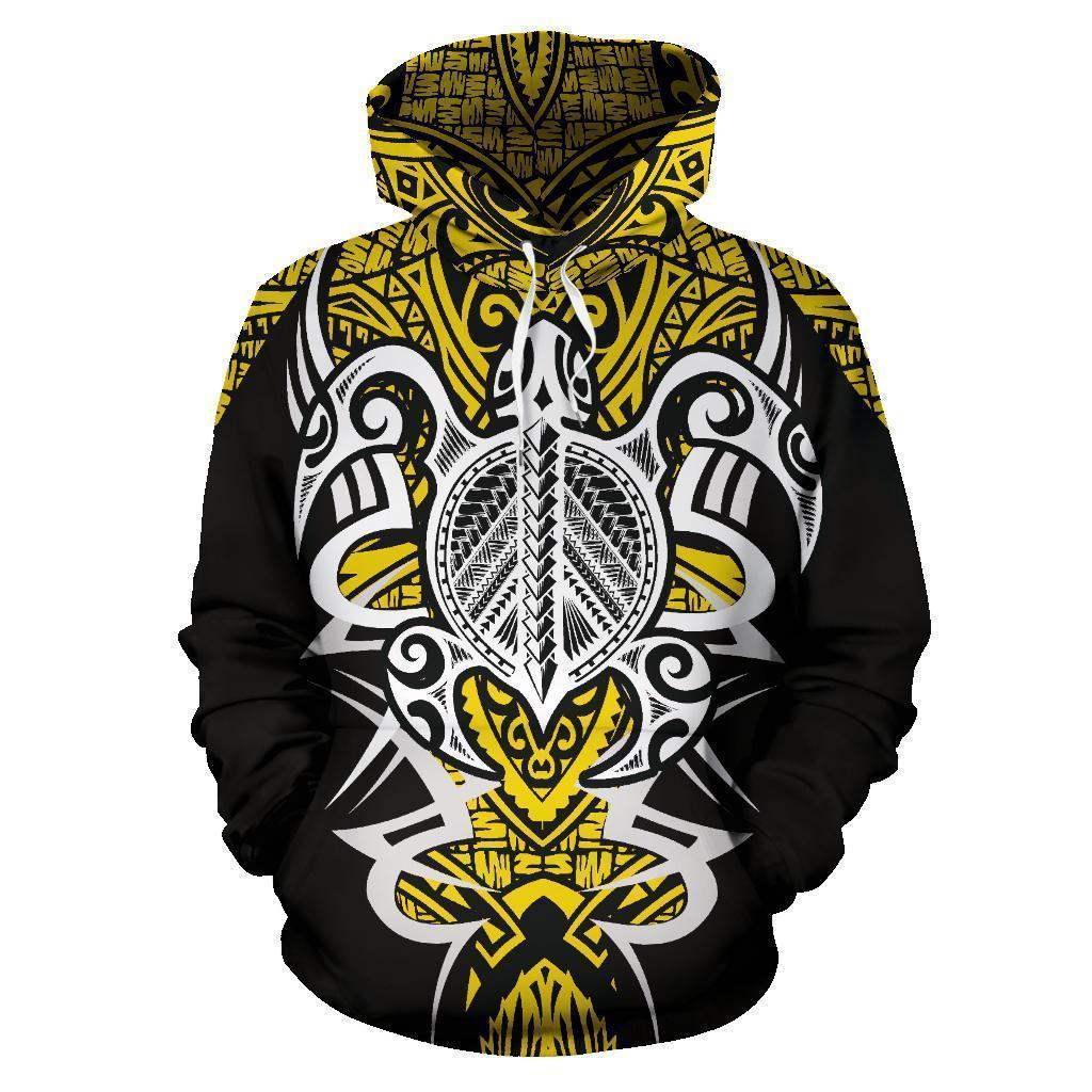 Samoan Turtle Polynesian Hoodie - Armor Style - Amaze Style™-ALL OVER PRINT HOODIES (P)