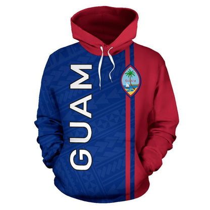 Guam All Over Hoodie - Polynesian Straight Version - Amaze Style™-ALL OVER PRINT HOODIES