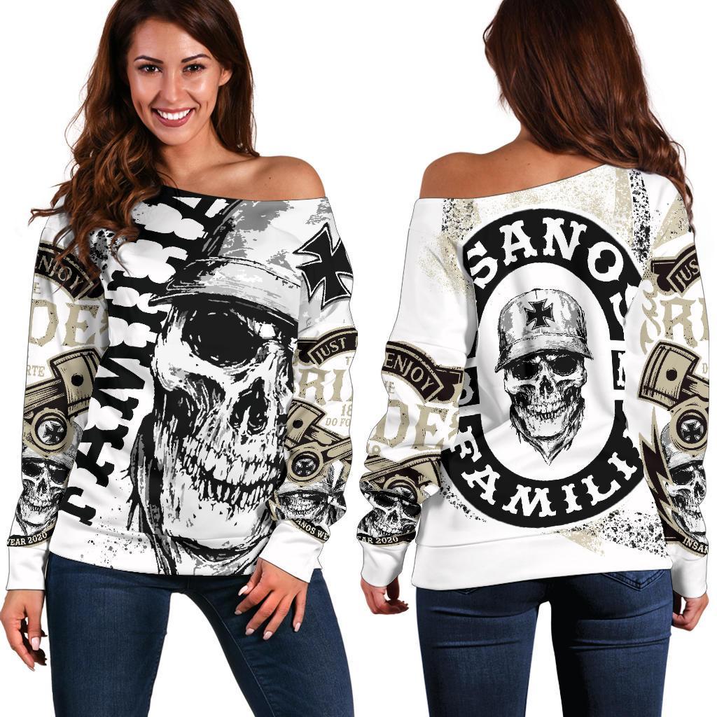 INSANOS Womans Off the Shoulder Sweater-Amaze Style™-Women's Off Shoulder Sweater - INSANOS Womans Off the Shoulder Sweater-2XS-Vibe Cosy™