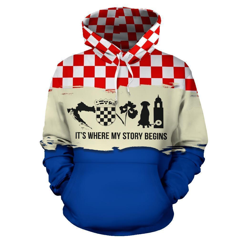 Croatia It s Where My Story Begins Hoodie K5 - Amaze Style™-Apparel