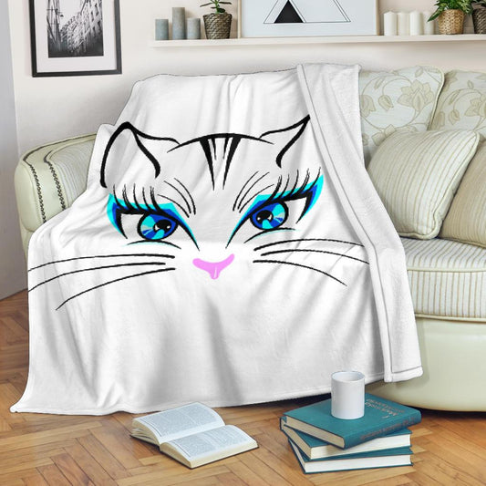 Occhi di Gatta-Amaze Style™-Premium BlanketOcchi di Gatta-Youth (56 x 43 inches / 140 x 110 cm)-Vibe Cosy™