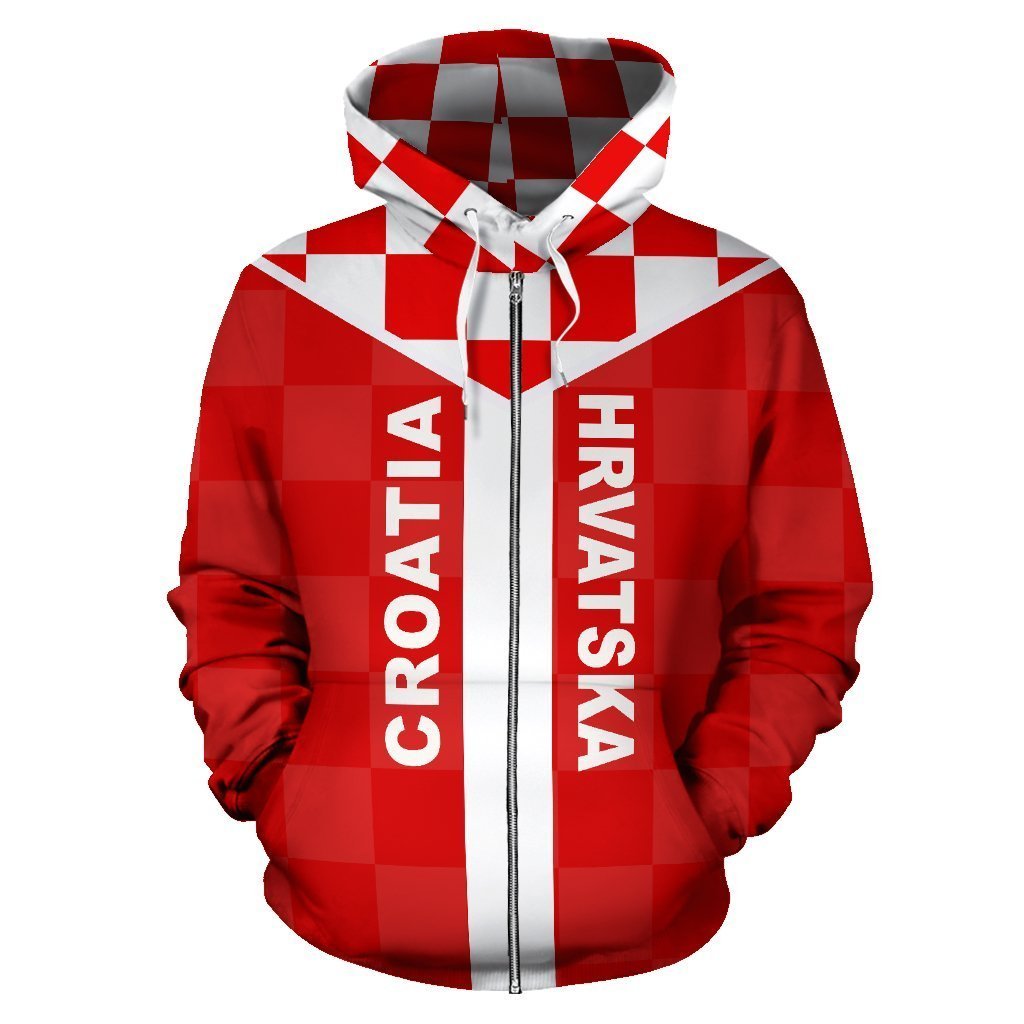 Neo Croatia Zip Hoodie A6 - Amaze Style™-Apparel