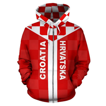 Neo Croatia Zip Hoodie A6 - Amaze Style™-Apparel