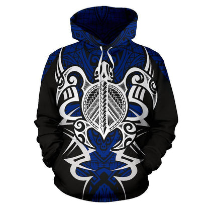 Samoan Turtle Polynesian Hoodie - Armor Style 03 PL - Amaze Style™-ALL OVER PRINT HOODIES (P)