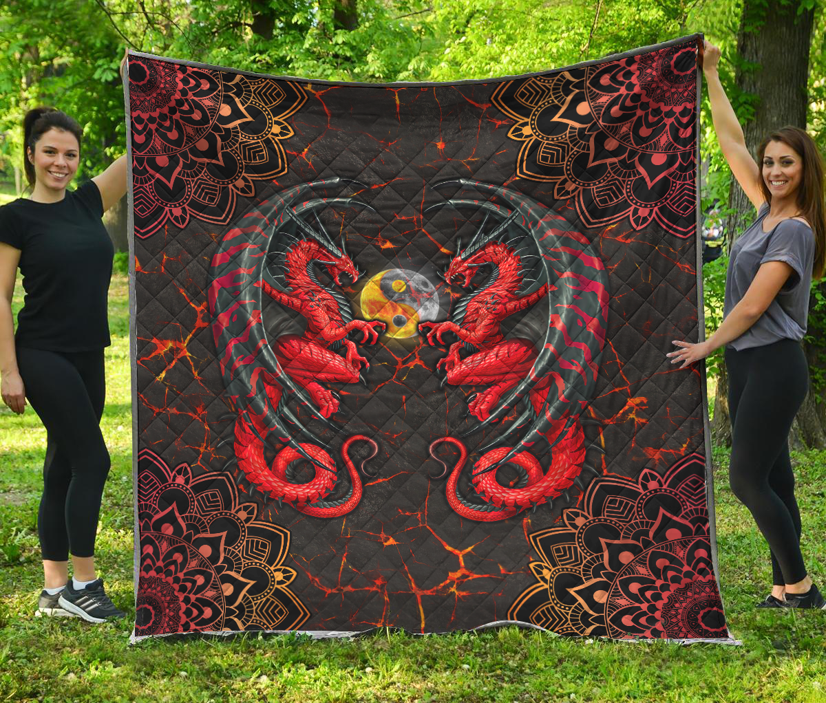 Dragons YinYang Quilt TA0820206