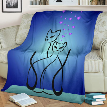 Gatti Innamorati - Coperta in Pile -Amaze Style™-placeholder-placeholder-Vibe Cosy™