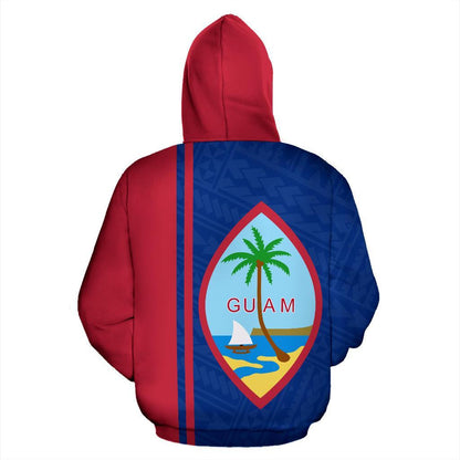 Guam All Over Hoodie - Polynesian Straight Version - Amaze Style™-ALL OVER PRINT HOODIES