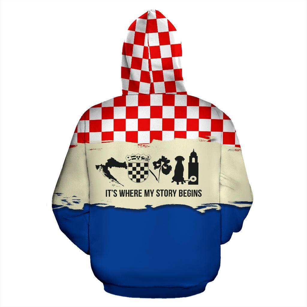 Croatia It s Where My Story Begins Hoodie K5 - Amaze Style™-Apparel