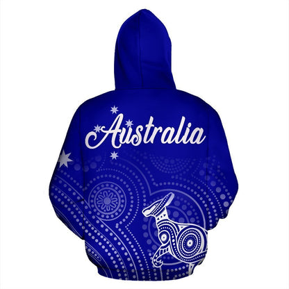 Australia Kangaroo Australia Pattern Hoodie- NNK1466 - Amaze Style™-Apparel
