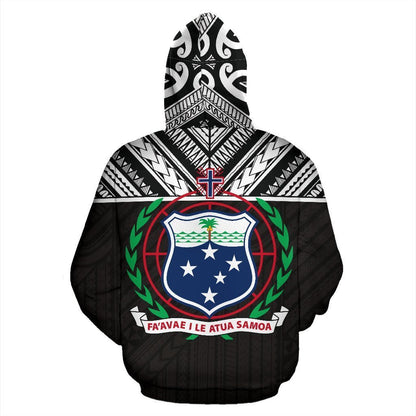 American Samoa And Samoa All Over Hoodie - PL - Amaze Style™-ALL OVER PRINT HOODIES (P)