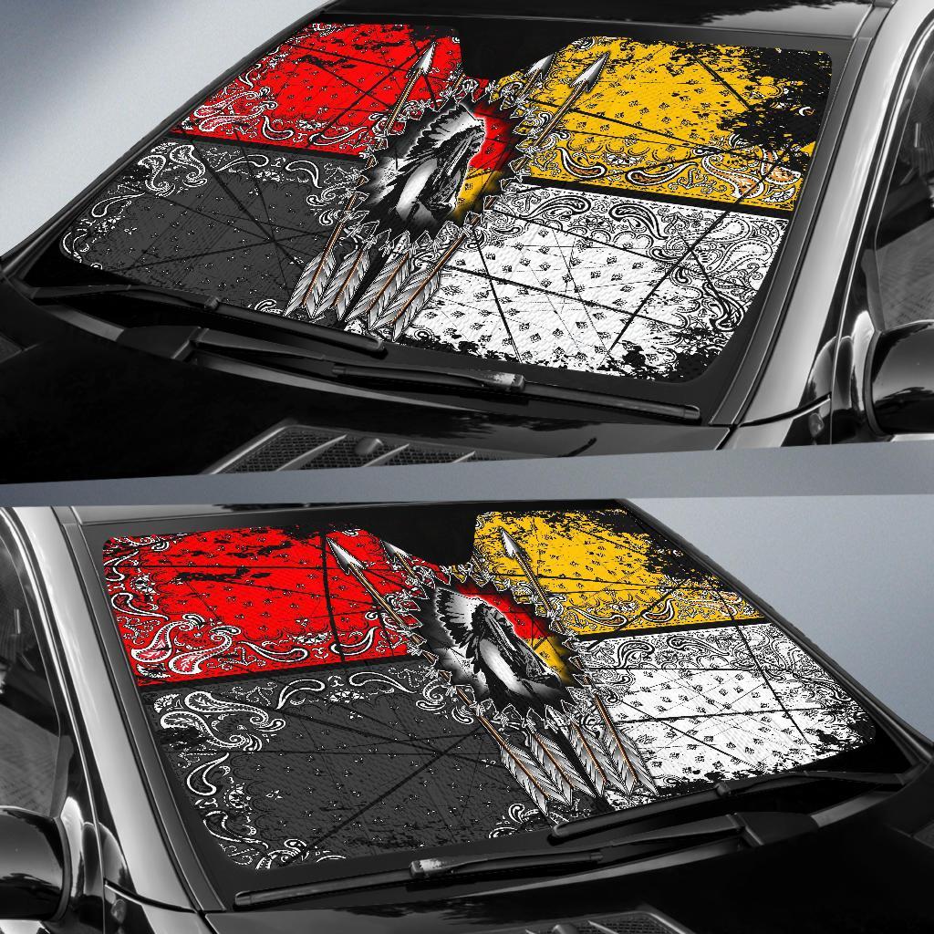 Chief Arrow Native American Pride Auto Sun Shades