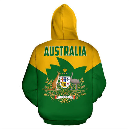 Australia All Over Hoodie Sport Style- NNK1472 - Amaze Style™-Apparel