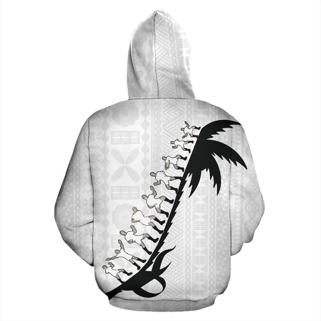 Fiji Cibi War Dance Hoodie White - Amaze Style™-Apparel