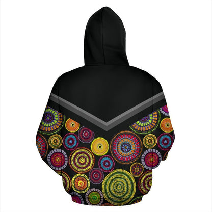 Australia Koori Kangaroo Aboriginal Flag All Over Print Hoodies HC - Amaze Style™-Apparel